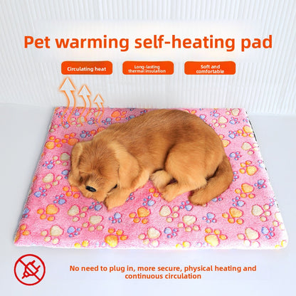 Winter self-heating and heat-retaining dog house